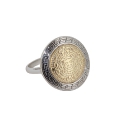 Кольцо-перстень, серебро, позолоченное серебро. Ювелирная компания 