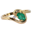 Золотое кольцо изумруд и бриллианты ювелирная компания МАБЭ