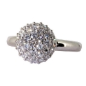 Белое золото кольцо  с бриллиантами  ювелирная компания МАБЭ